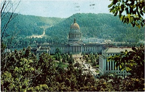 The first postcard from West Virginia on their way down to Florida.